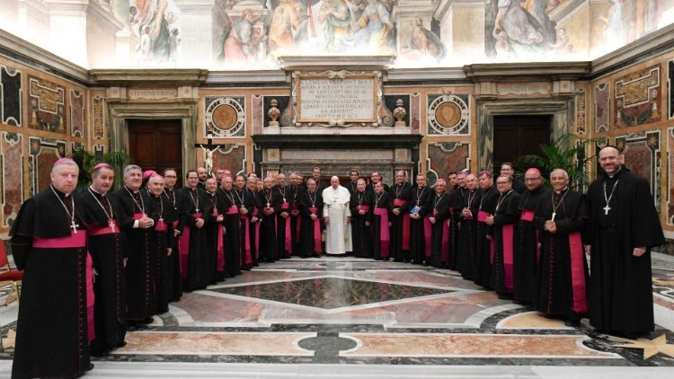 El Papa y los Obispos de Colombia
