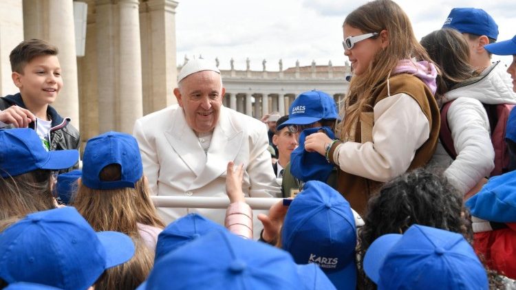 Papst Franziskus bei der Generalaudienz an diesem Mittwoch