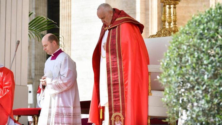 O Papa Francisco na celebra??o do Domingo de Ramos e recita??o do Angelus (Vatican News)