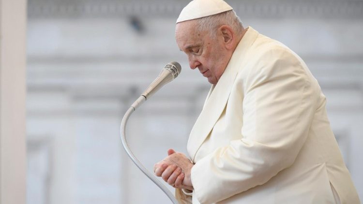 Papa Francisco durante a Audincia Geral desta quarta-feira, 5 de abril