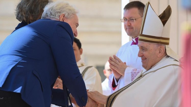 Pope Francis at Mass