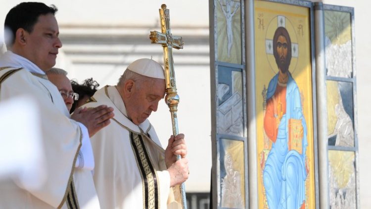 Pope Francis at Mass