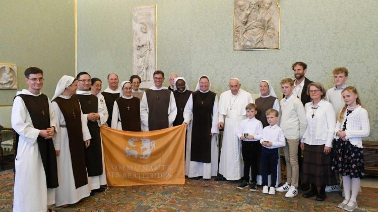 La Comunità delle Beatitudini con il Papa