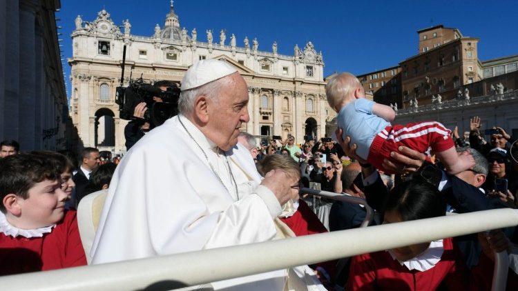 O Papa Francisco durante a Audincia Geral