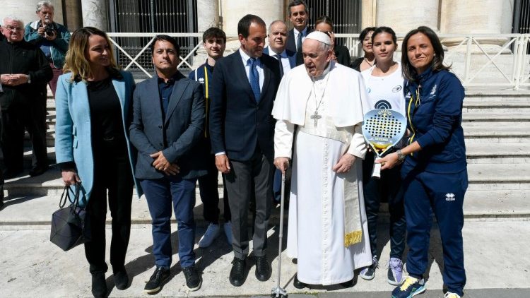 At the General Audience with Pope Francis
