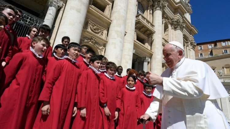 Die Generalaudienz mit dem Papst