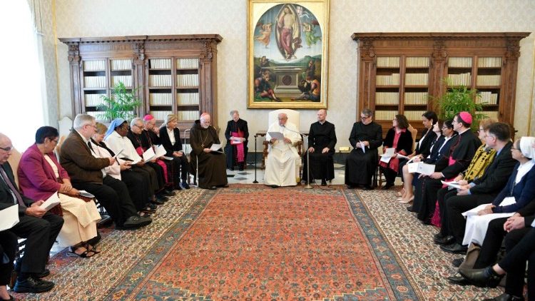 L'udienza nella Biblioteca Apostolica