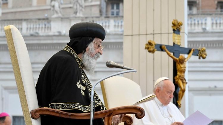Patriarca Tawadros II na Audincia Geral