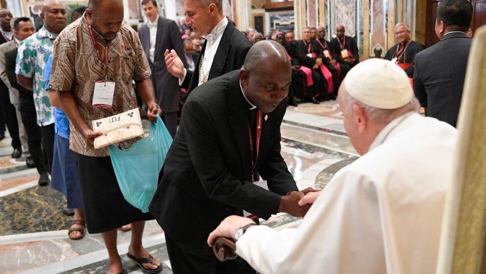 A audincia privada da "Caritas Internationalis" com Francisco no Vaticano