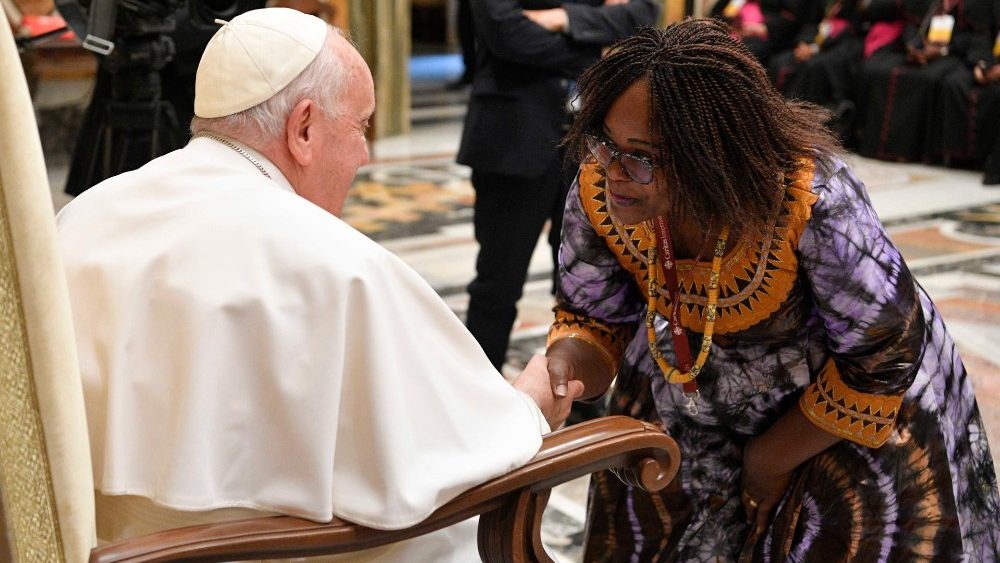 A audincia privada da "Caritas Internationalis" com Francisco no Vaticano