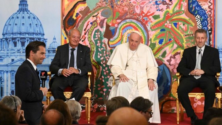 Pope Francis during the Scholas Occurentes event