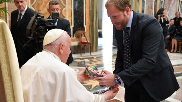 Pope Francis with Latin American business leaders