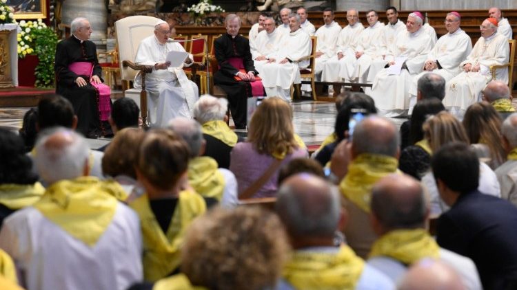 Ancora il Papa durante l'udienza