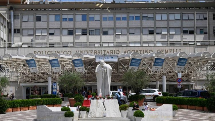 Rome's Agostino Gemelli Hospital where MAP Francis is recovering