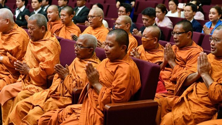 The monks praying for Pope Francis