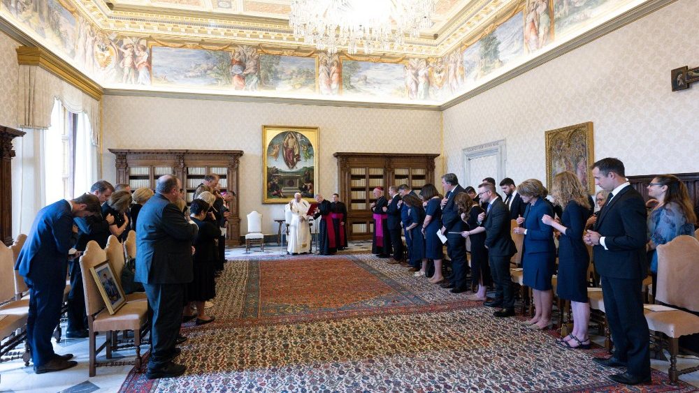 A audincia com os membros do comit dos Estados Unidos no Vaticano