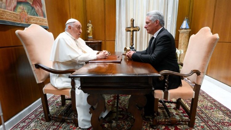 Papa Franjo primio je u audijenciju kubanskog predsjednika Miguela Díaz-Canela Bermúdeza
