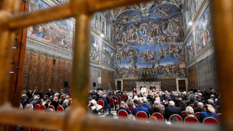 Dans la chapelle Sixtine, le vendredi 23 juin 2023.