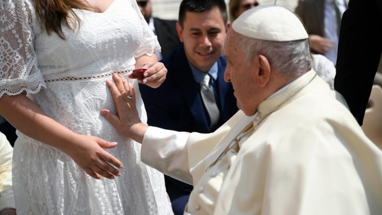Papst Franziskus bei der Generalaudienz