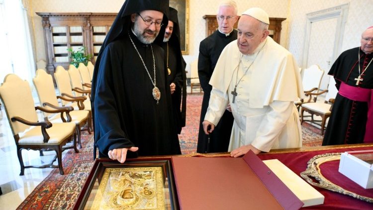 ?kumenische Delegation beim Papst