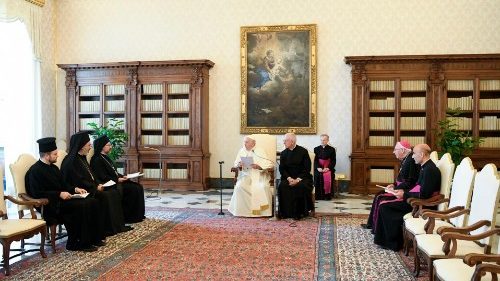 Pri papežu delegacija carigrajskega ekumenskega patriarhata: skupaj za pravični mir