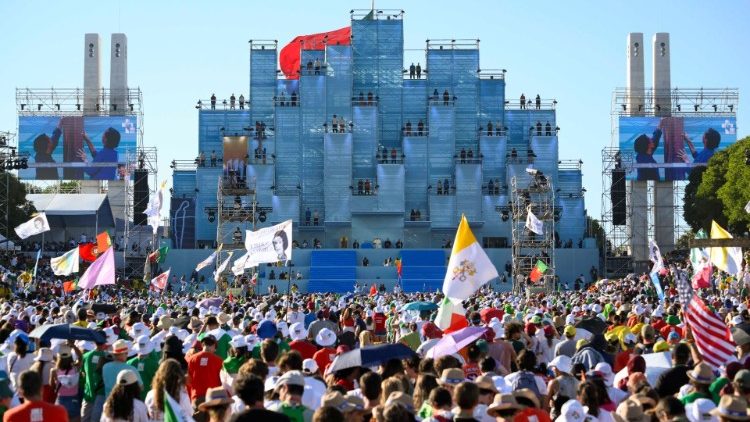 A moment of the Way of the Cross in Lisbon