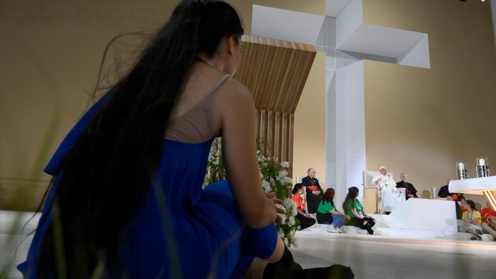 Vigilia ᨮԱ en la JMJ en Lisboa