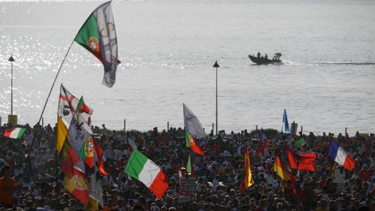 I giovani alla Messa del Papa per la Gmg di Lisbona