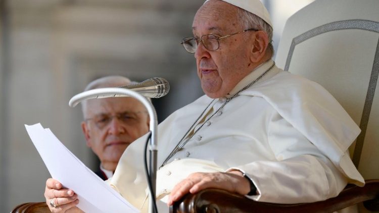 Papa Francesco all'udienza generale