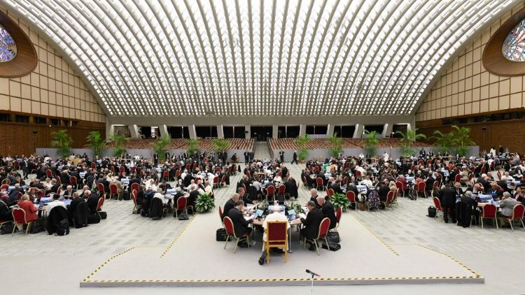 Un'immagine della 16.ma Congregazione generale del Sinodo