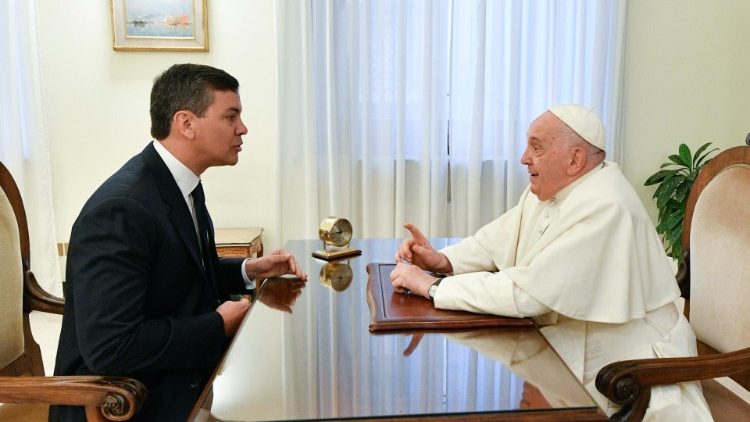 MAP Francis with President Peña Palacios 