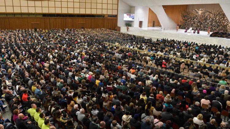 I partecipanti all'udienza in Aula Paolo VI