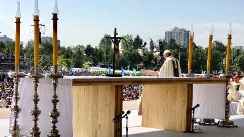 El Papa celebró la Misa - «Por la justicia y la paz»  - en Santiago de Chile 
