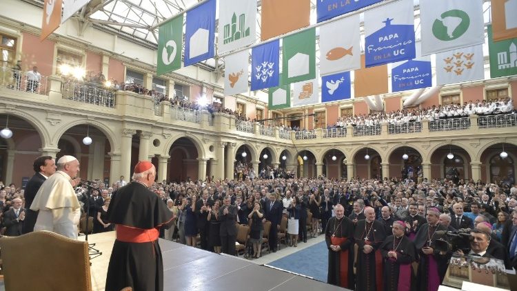 2018-01-17 Visita Pontificia Universita Cattolica del Cile