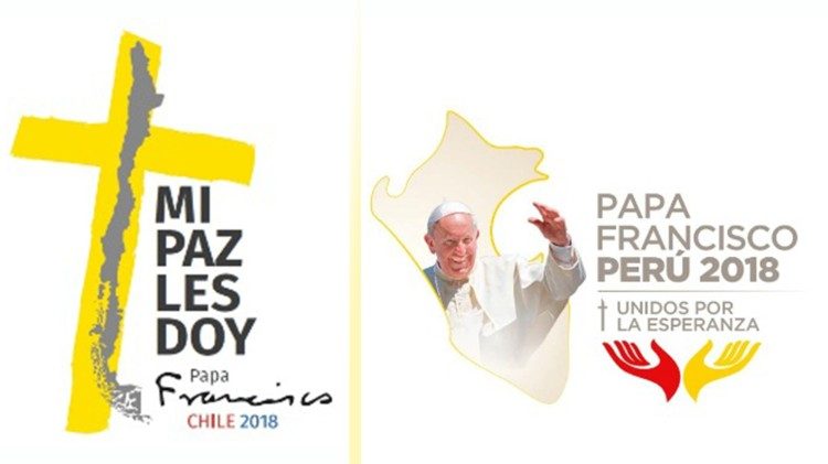 Logo Papstreise nach Chile und Peru