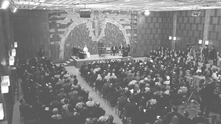 Papst Paul VI. besuchte 1969 den Weltrat der Kirchen in Genf