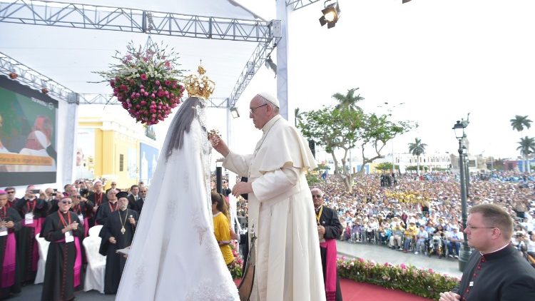 Marianische Feier des Papstes in Trujillo, Peru