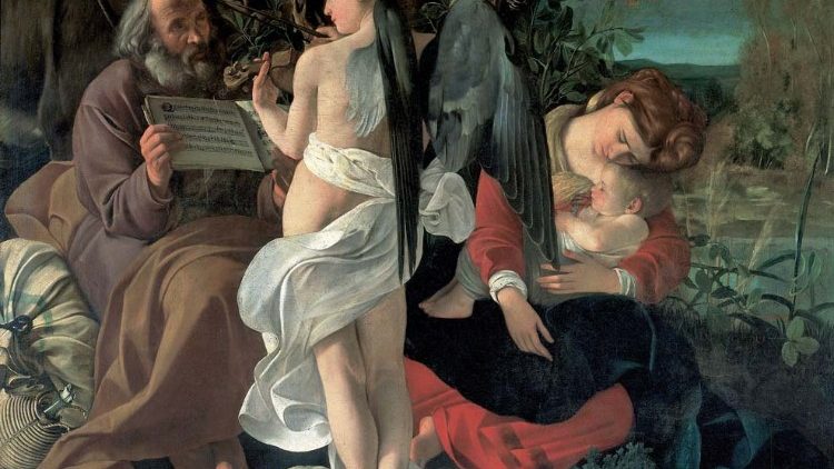  Michelangelo Merisi da Caravaggio: Odpočinek na cestě do Egypta