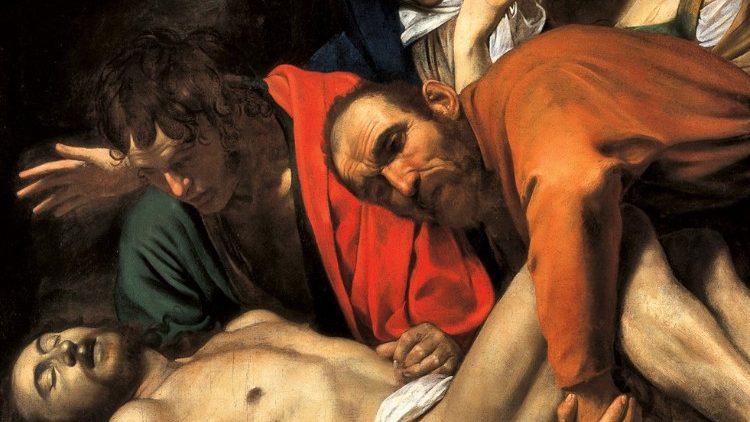 卡拉瓦乔杰作《取下耶稣的遗体》，梵蒂冈博物馆收藏