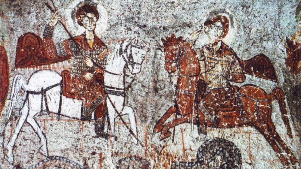 Starobylé zobrazenie sv. Juraja spolu so sv. Teodorom Amasejským