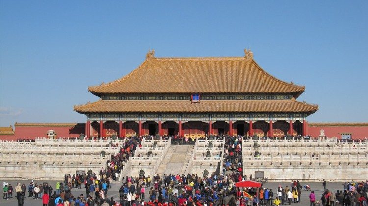 Pekina. Daļa no Ķīnas imperatora pils "Aizliegtā pilsēta" kompleksa.
