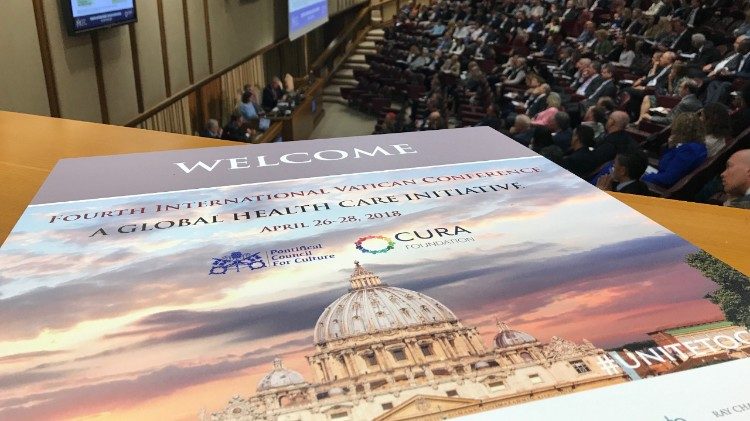 "Unite to Cure" is a 3-day conference taking place in the Vatican's New Synod Hall 