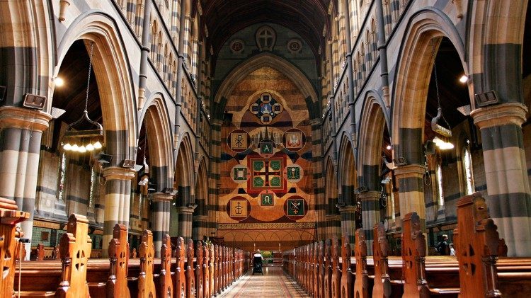 Wnętrze katedry anglikańskiej w Australii