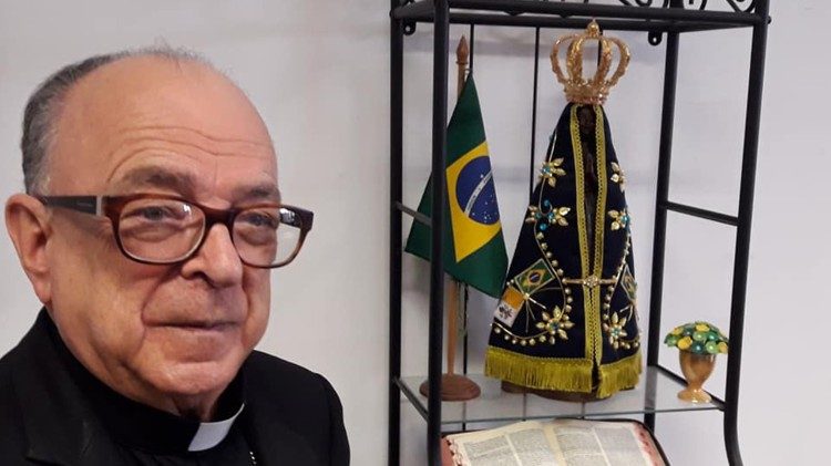Le cardinal Raimundo Damascenos Assis, évêque émerite d'Aparecida au Brésil. 