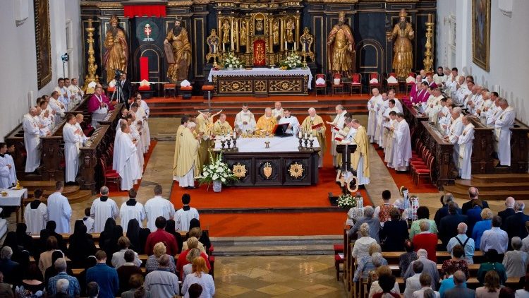 Slávnostná omša v Katedrále sv. Jána Krstiteľa v Trnave 23. júna 2018 (FOTO: Matúš Hasil)