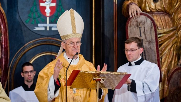 Kardinál Jozef Tomko pri slávnosti 40. výročia Slovenskej cirkevnej provincie, FOTO: Matúš Hasil