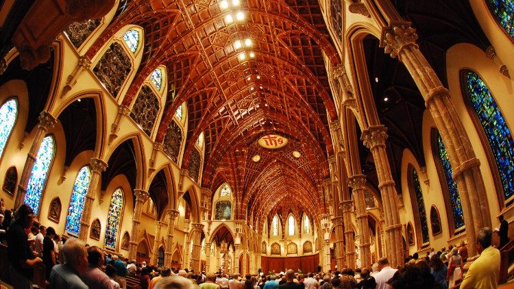 Interior of Holy Name Cathedral, Chicago, IL