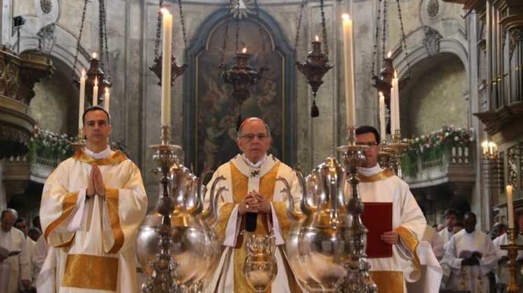 Cardeal Manuel Clemente, Patriarca de Lisboa, preside Missa do Crisma