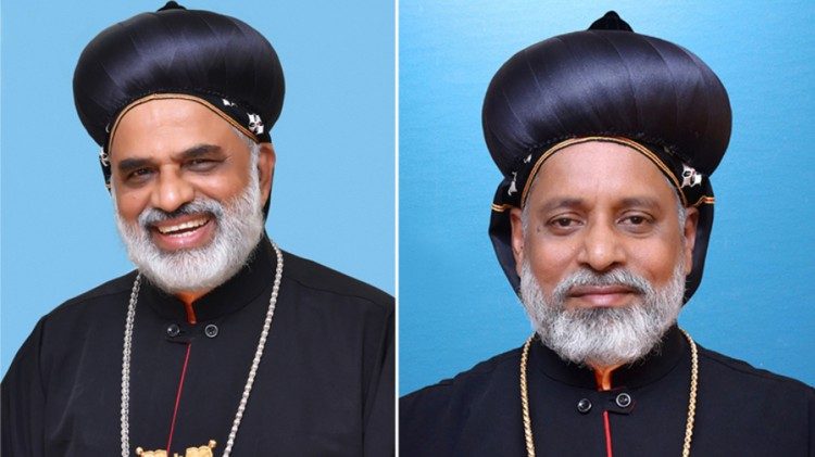 Bishops Samuel Mar Irenios (L) and Yoohanon Mar Theodosius (photo courtesy: Syro-Malankara Catholic Church)
