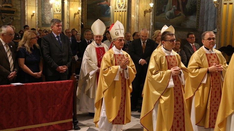 Misa za domovinu u Crkvi svetog Jeronima u Rimu, predvodio kardinal Blase Joseph Cupich, nadbiskup Chicaga, 6. lipnja 2018. godine